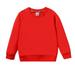 Eashery Toddler Girl Sweatshirt Solid Color Textured Hoodie Sweatshirt Long Sleeve Cotton Pullover Tops Boys Fashion Hoodies ï¼ˆRed 6-7 Yearsï¼‰