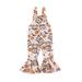 TOPGOD Baby Girl Halloween Jumpsuit Overalls Sleeveless Backless Cartoon Print Romper Bell-Bottoms