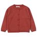 Shldybc Baby Days Savings! Toddler Baby Boys Girls Cardigan Baby Button-Down Basic Crew Neck Solid Color Cardigan Children s Sweater Girls Cardigans on Clearance( Red 3-4 Years )