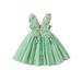 Thaisu Toddler Baby Girl Halloween Costume Fairy Wings Butterfly Tutu Dress Halloween 1-4 Years