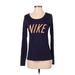 Nike Active T-Shirt: Blue Activewear - Women's Size Small