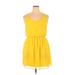 I.N. San Francisco Casual Dress: Yellow Dresses - Women's Size X-Large