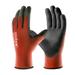 COOLJOB 13 Gauge Safety Work Gloves PU Coated 12 Pairs Ultra-lite Polyurethane Working Gloves with Grip for Men Women Seamless Knit for Warehouse Driver Worker Bulk Pack Package Medium Red