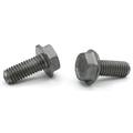 1/4-20 x 1 1/4 Trilobe Thread Forming Screws for Metal / Unslotted / Hex Washer Head / 410 Stainless Steel - 300 Piece Carton
