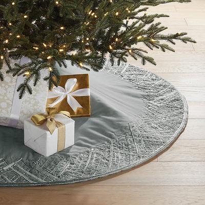 Icy Indulgence Crystal Tree Skirt - Frontgate - Christmas Decorations