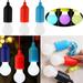 4PCS/Set LED Portable Colorful Drawstring Lamp Tent Camping Pull Light Bulb For Outdoor Camping Use No Battery Included