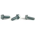 1/4-20 x 1 1/4 Type F Thread Cutting Screws / Slotted / Hex Washer Head / Steel / Zinc / Serrated - 2000 Piece Carton