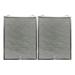 2 Pack S99010430-002 99010430-002 4512880 Compatible Replacement for Broan Nutone Range Hood Aluminum Grease Filters by Air Filter Factory
