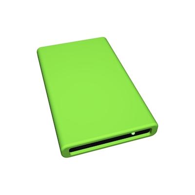 10er Pack HipDisk GR externes Festplatten-Gehäuse 2,5 Zoll USB 3.0 Aluminium mit austauschbarer Silikon-Schutzhülle für SATA HDD/SSD grün