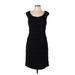 Adrianna Papell Casual Dress - Sheath Scoop Neck Sleeveless: Black Print Dresses - Women's Size 10