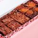 Cake or Death Mixed Brownie Box with 10 Brownies | Biscoff, Sea Salt, & Salt Caramel | Letterbox Friendly Gooey Chocolate Brownies | Delicious Brownie Gift Box | Food Gifts |