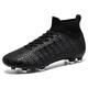 Mens Football Boots High Top Spike Shoes Youth Breathable Turf Football Shoes Outdoor Kick Sports Shoes Professional Athletic Shoes Wearable Training Shoes Athletic Training Shoes