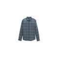 prAna Dolberg Flannel Shirt - Men's Weathered Blue Medium 1964361-403-M