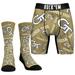 Men's Rock Em Socks Georgia Tech Yellow Jackets All-Over Underwear and Crew Combo Pack