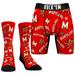 Men's Rock Em Socks Maryland Terrapins All-Over Underwear and Crew Combo Pack