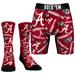 Men's Rock Em Socks Alabama Crimson Tide All-Over Underwear and Crew Combo Pack