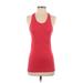 Zyia Active Active Tank Top: Red Activewear - Women's Size X-Small