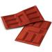 Louis Tellier SF054 Finanziere Mold w/ 7 Sections - Silicone, Red