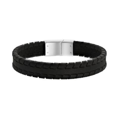 Lucardi Armband Leder silbern 21.0mm Damen Image