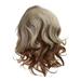 TRINGKY Women Fashion Short Blonde Curly Wigs Side Part Wavy Hair Shoulder Length Casual