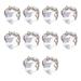 Metal Nail Decorations 10pcs Nail Art Faux Pearl Flower Ring Jewelry Easy to Apply Metal Wreath for Beautiful Nails Nail Art Accessories