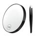 Honrane Small Makeup Mirror Portable Magnifying Vanity Mirror with Suction Cups Tweezer Compact Round Makeup Mirror for Blemish Checking Grooming Lightweight