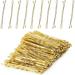 Hair Pins 60 Pcs Bobby Pins for Women Hair Grips for Thick Thin Wavy Curly Long and Short Hair Perfect for daily Wearing Casual Party Travel & Weddings (Blonde)