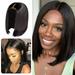 African Wig Female Short Straight Hair Bob Head Cover Ladies Fashion High Temperature Wire Wig Female High Temperature Wire (Can