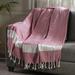 Shop LC Diamond Pattern Cotton Woven Ultra Soft Throw Blanket Gifts