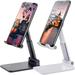 2 Pcs Cell Phone Stand Adjustable Angle Height Phone Stand for Desk Fully Foldable/Portable Phone Holder Compatible for iPhone 14/13/12/Smartphones