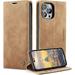 iPhone 14 Pro Wallet Case iPhone 14 Pro Case Wallet PU Leather Book Folding Flip Folio Case with Card Holder Kickstand Magnetic Closure Phone Cover for iPhone 14 Pro 2022 6.1 inch Brown