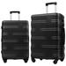 ABS Lightweight Suitcase Luggage Sets 2 piece Carry on Hard Case Luggage Expandable with Spinner Wheels 20"/24"