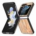 Mantto Case for Galaxy Z Flip 5/Galaxy Z Flip 5 5G 2023 Wooden Pattern Case Shockproof Full-Body Protective Cover Phone Case for Galaxy Z Flip 5/Galaxy Z Flip 5 5G 2023 Catalpa Wood