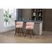 Ergonomic Polyester Bar Stools Armless Dining Chair with Footstool