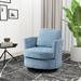 Chenille Swivel Accent Barrel Chair and Comfy Round Accent Sofa Chair for Living Room 360 Degree Club Chair Leisure Arm Chair