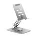 SZDUDU Folding Cell Phone Stand for Desk Anti-Slip Portable 360Â° Rotating Tablet Phone Holder Compatible with All Smart Phones Tablet Stand for Office Desk - Silver