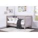 Savannah Cream and Weathered Oak Upholstered Twin Daybed