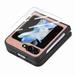 Allytech Galaxy Z Flip 5 Case with Screen Protector Samsung Z Flip5 Case Full Body Protective Rugged Hybrid Slim Fit Shockproof Phone Case for Samsung Galaxy Z Flip5 - Pink