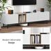 Modern TV Stand for 80-inch TV - Drop Down Doors, Multi-Purpose Storage, Sturdy Construction