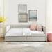 Upholstered Twin Size Daybed with Two Drawers