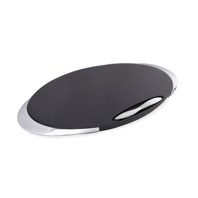 Nambe Noir Cheese Board with Knife - 8" L x 10.5" W x 1" H