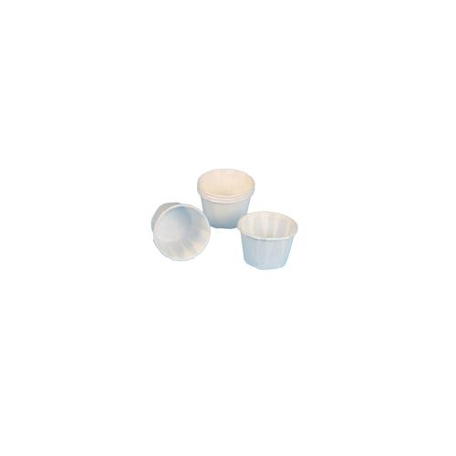 5000 Bio Dressingbecher Saucen Dip Cups 50ml Papier weiß