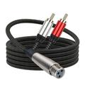 DISHAN Long-Lasting RCA Cable - Flexible Plug And Play High Resolution Stable Transmission XLR Male to RCA Adapter Hi-Fi Sound - Speaker Accessory