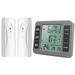 ORIA Refrigerator Thermometer Indoor Outdoor Thermometer with 2 Wireless Sensors
