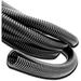 Cable Management Cord Cover 25 Ft X 1/2 Cable Protector Split Loom Tube Polyethylene Cord Protector Black Cable Sleeve Wire Management Cable Cover Wire Wrap Cord Sleeve Super-Deals-Shop