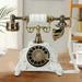 ZhdnBhnos Rotary Dial Telephone Old Fashion Antique Retro Vintag Phone Handset Corded Phone Home Office Desk Decorative Telephone