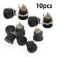 RAINB 10Pcs 9V12V Diy Guitar Effects Pedal Power Dc Connectors Socket Plug Jack 2.1Mm