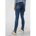 Comfort-fit-Jeans STREET ONE Gr. 34, Länge 34, blau (authentic indigo wash) Damen Jeans High-Waist-Jeans 4-Pocket Style