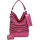 Schultertasche FRITZI AUS PREUSSEN "Izzy07 Olga" Gr. B/H/T: 17 cm x 37 cm x 27 cm, pink (pink, rosa) Damen Taschen Handtaschen
