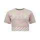 Diadora Crop Womens Pink Smoke T-Shirt - Size Medium